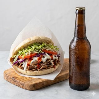 Menù panino kebab e birra