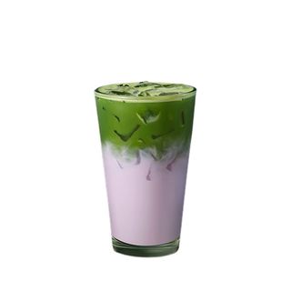 Iced Ube Vanilla Matcha Latte