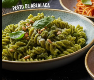 Spaghetti Blanco Pesto De Albahaca