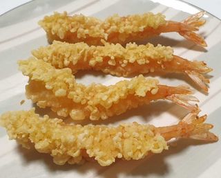Langostinos tempura (4 uds.)