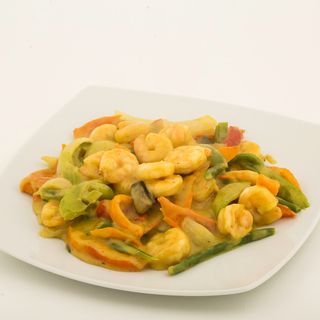 Tom Xao Cari - Creveți în sos Curry