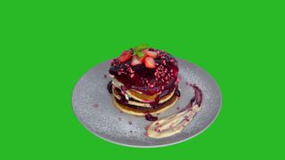 Pankejki z czarną porzeczką