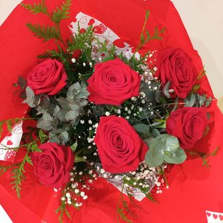 6 Rosas rojas