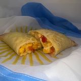 Empanada De Maíz dulce y queso de oveja ahumado