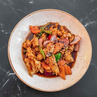 63. Pollo salsa Teriyaki