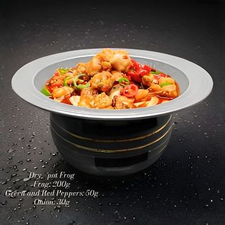 Pui de baltă GanGuo 干锅牛蛙