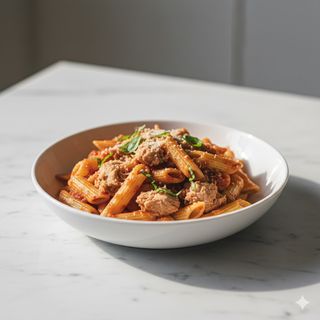 Penne al sugo tonno