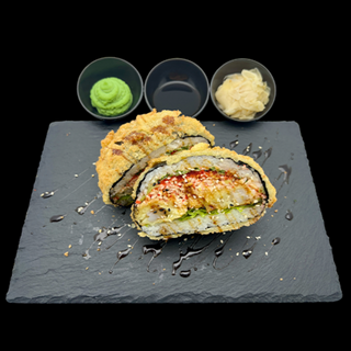 Sushi Burger z krewetką oraz surimi