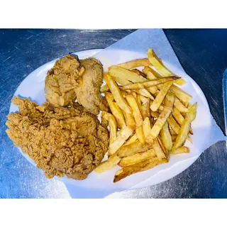 Crispy Chicken (2 Pcs) With Chips & Soda