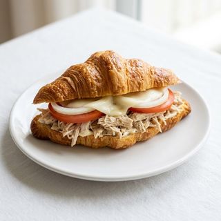 Croissant De Pollo Desmenuzado