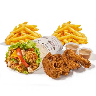 Wrapper Clasico + 4 Tenders + 2 Patatas