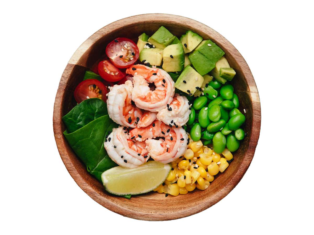 Поке с креветками