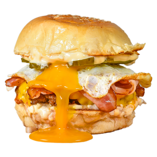 Бургер с яйца и бекон (350г)
