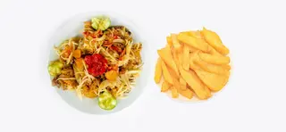 1/4 de Poulet Frit + Frites