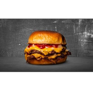 Smash fake egg double + Coca Cola