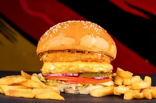 ქათმის ბურგერი