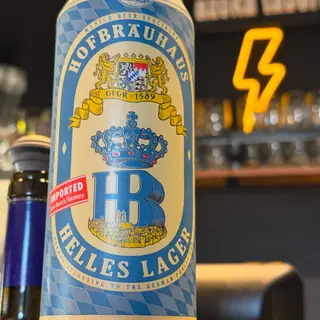 Cerveza rubia HB 500 ml