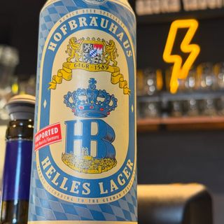 Cerveza rubia HB 500 ml