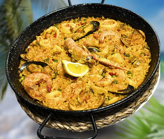 Paella de mariscos para 2 personas