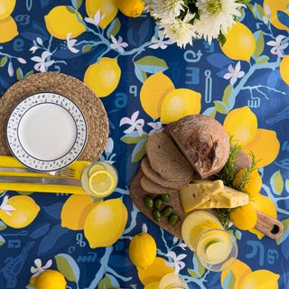 სუფრა - ლიმონი 140x140სმ პოლიესტერი