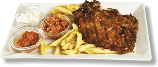 Svinjski vrat s pomfritom