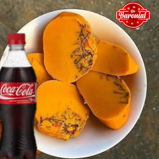 2 wraps of Okpa and  Drinks