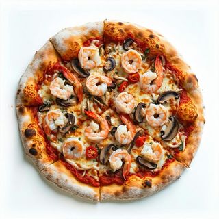 Gamberetti e porcini - normale 36 cm