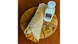 7- TORTILLA KRAFT KEBAB Z KURCZAKA [MEGA + AYRAN]