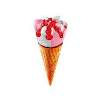 73. Helado Cono De Vainilla Y Fresa