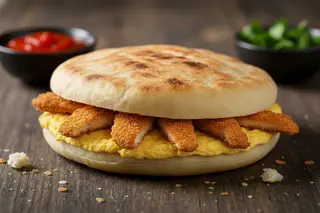 Chapati Omelette Cordon Bleu