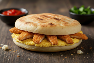 Chapati Omelette Cordon Bleu