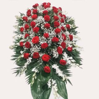 Mazzo copricassa con rose