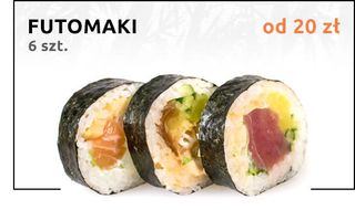 Futomaki z tatarem z krewetki