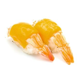 Nigiri De Langostino Cheddar Flameado