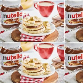 Pankejki z Bananami i Nutellą oraz Bitą Śmietaną