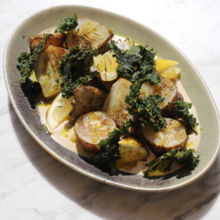 JERUSALEM ARTICHOKES, SÉSAMO & CRUNCHY KALE