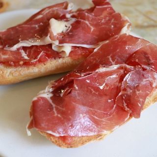 Tosta de jamón ibérico