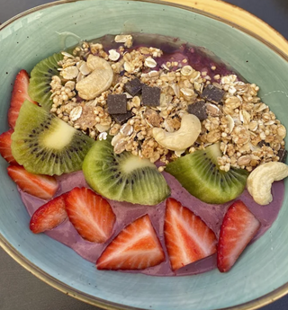 Açaí, crema de cacahuete