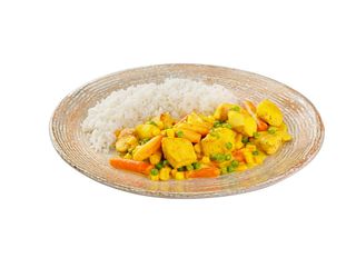 Крехки пилешки късчета с куркума (430г)