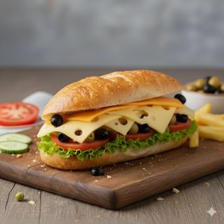 Вегетарианска багета бяла