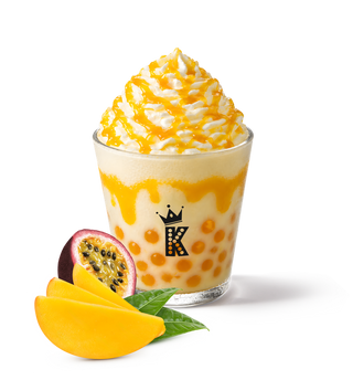 Mango & passionfruit Boba Frappe