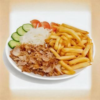 Plato kebab de la casa