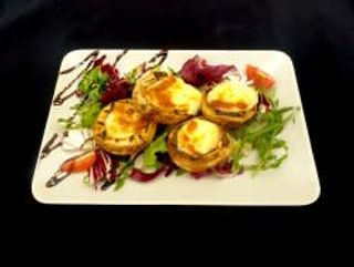 Ciuperci la gratar umplute cu cascaval