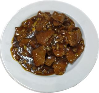 Carne de Vaca com Molho de Ostras