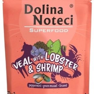 Cielęcina, homar i krewetki