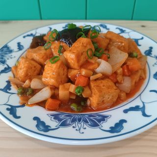 Tofu com piri piri