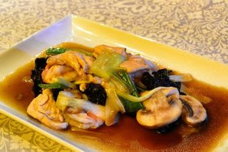 Pollo in salsa d'ostrica