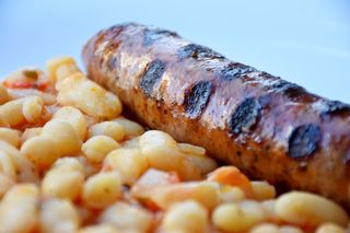 Боб с наденица (350г)