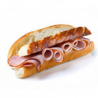 Bocadillo De Lomo Adobado Con Queso Y Pimiento Del Piquillo