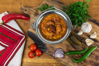 Ceaun de fasole cu ciolan